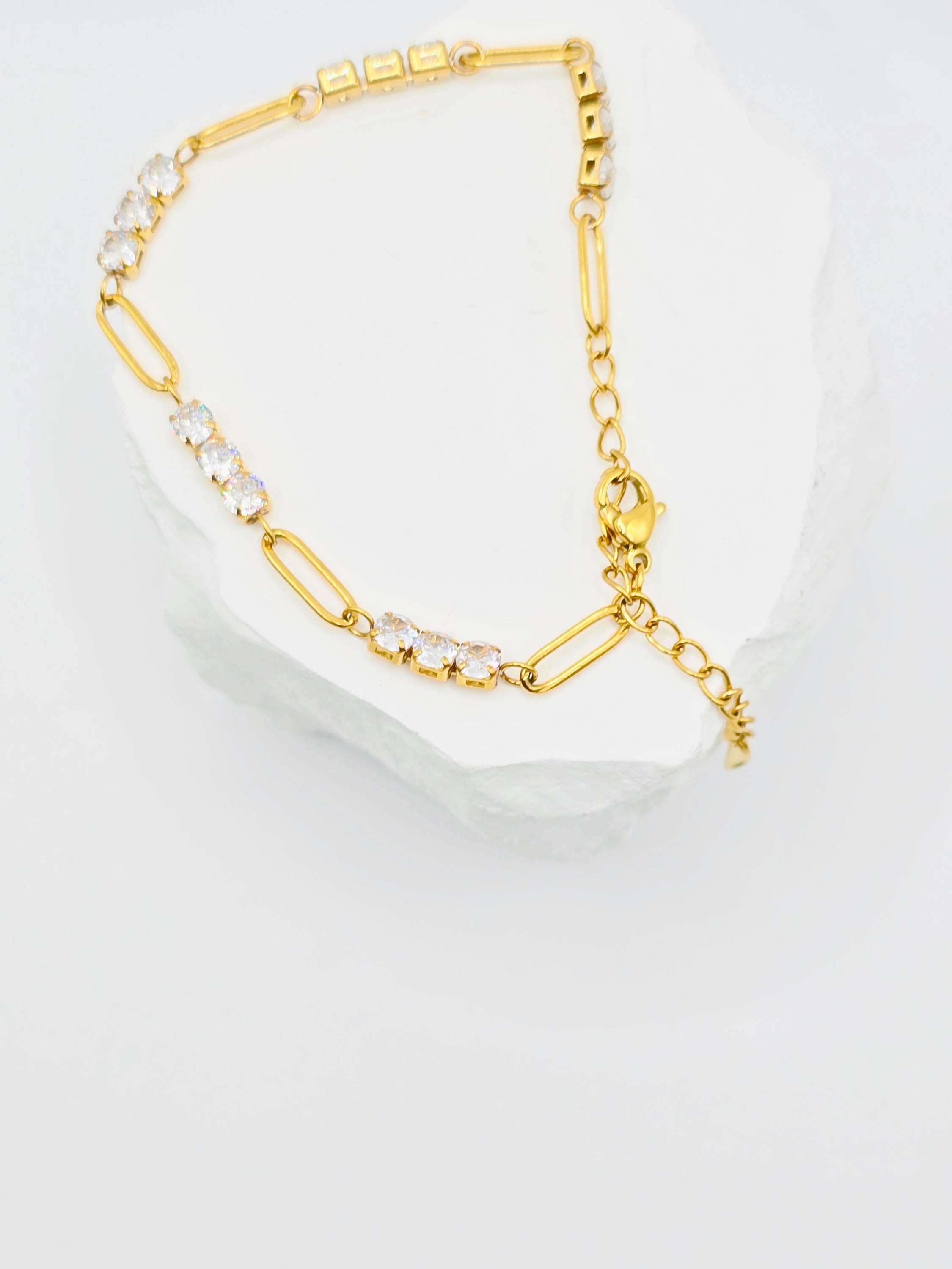 Luxe Crystal Link Bracelet