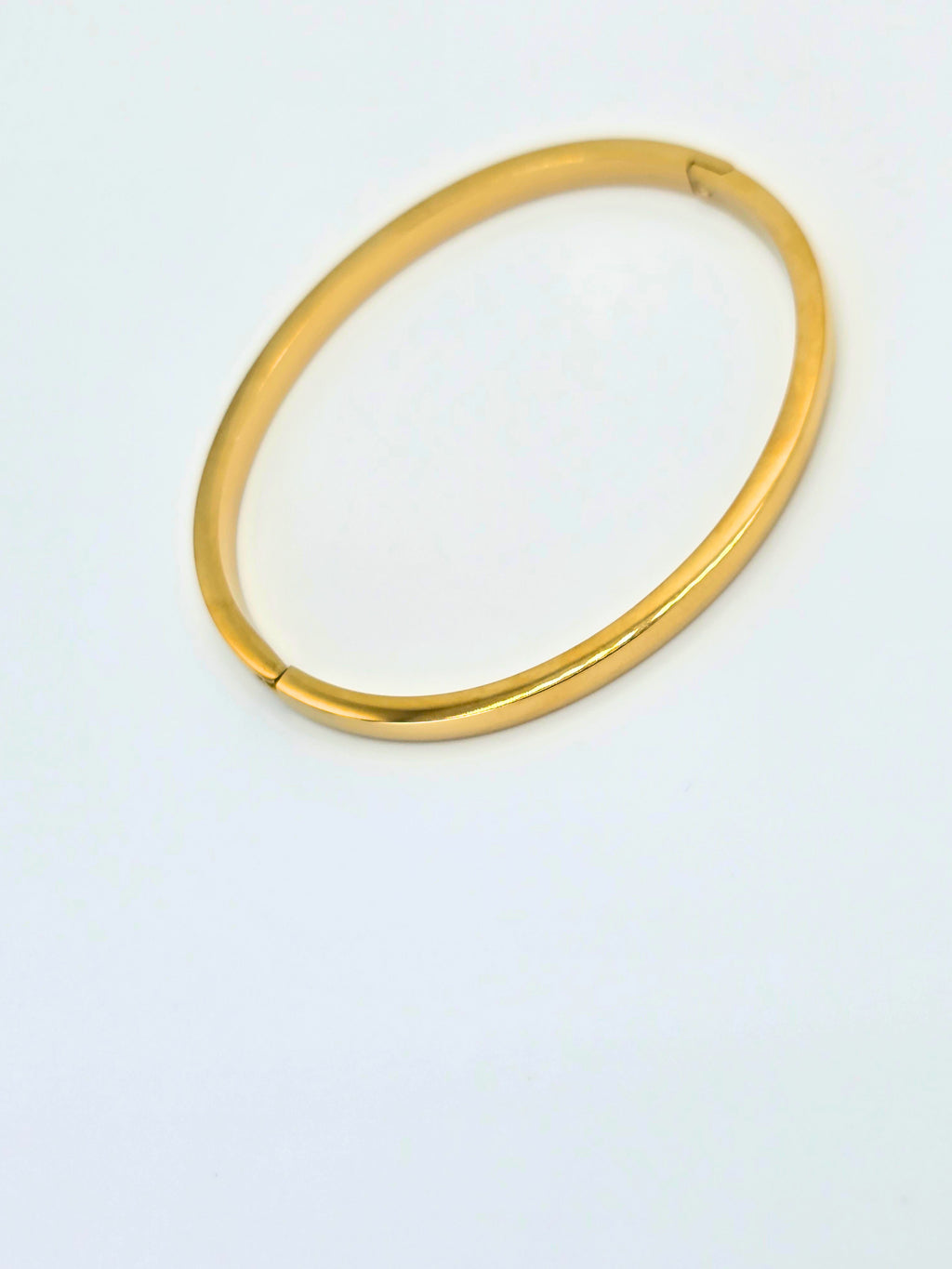 Rose luxe Minimalist Gold Bangle Bracelet – Sleek Luxe Statement Bracelet