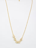 Rosé Luxe Five Stone Gold Necklace